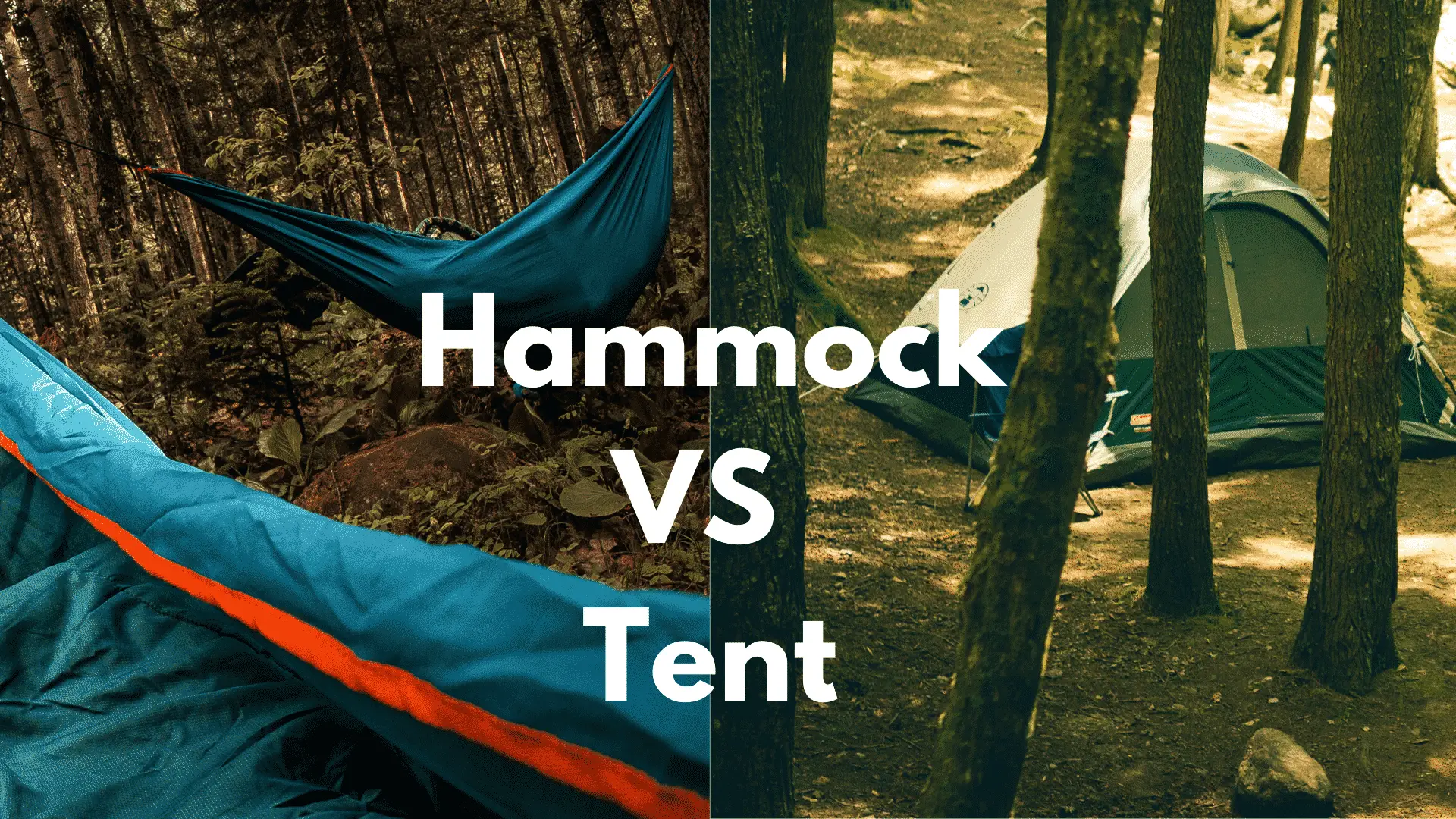 hammock vs tent camping