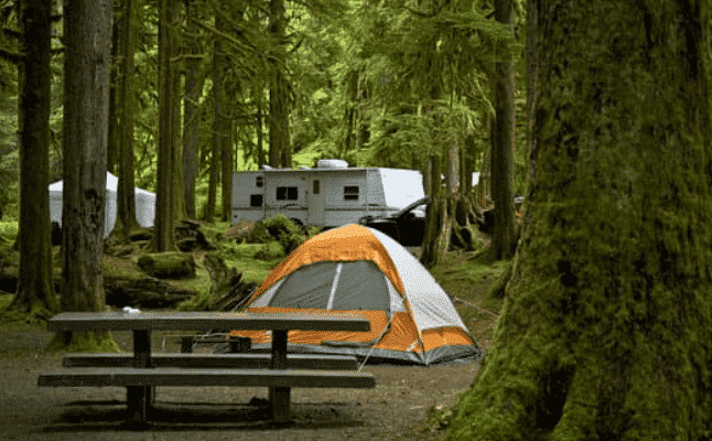 Class B Campsite With Tent