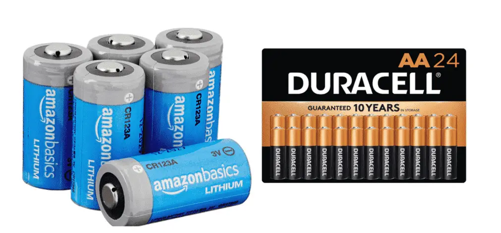 CR123 and AA Batteries for steripen