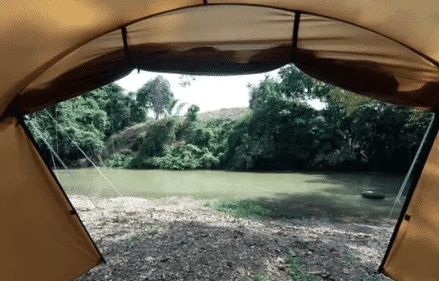 tent without a floor