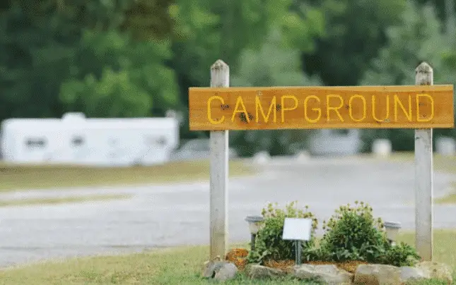 RV Campground With Concrete Pads