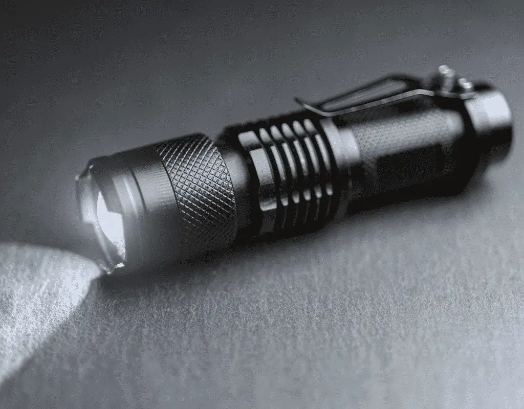 What are ridges on a flashlight for?