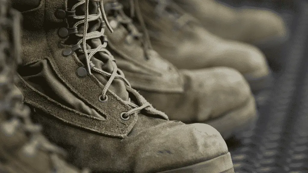 Military combat boots are great for hiking.