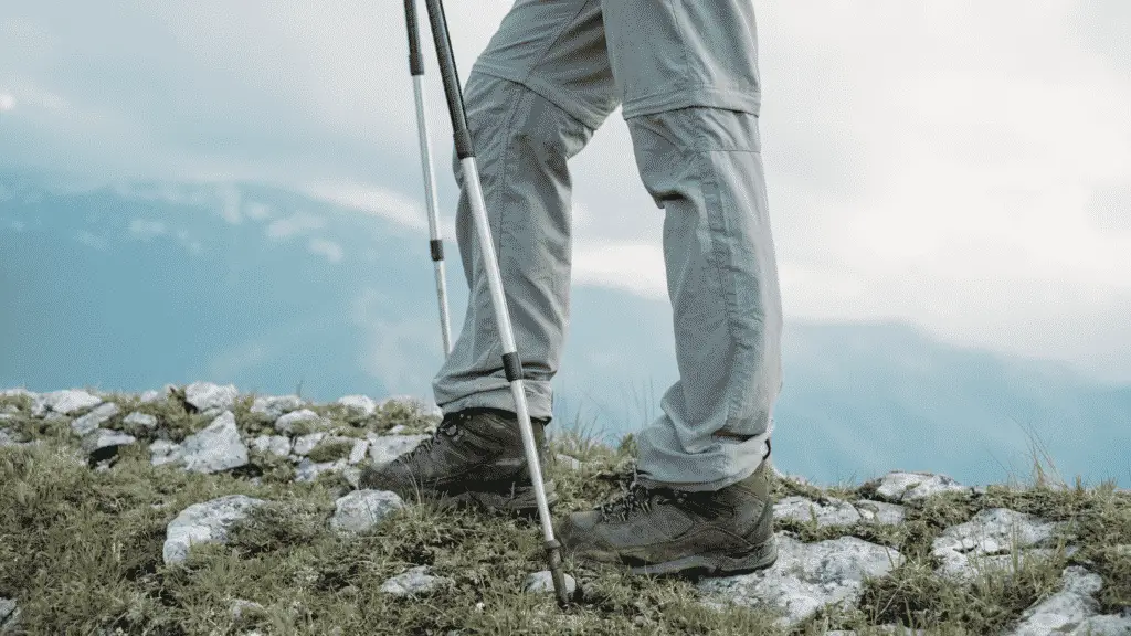 Trekking poles take weight off your plantar fasciitis