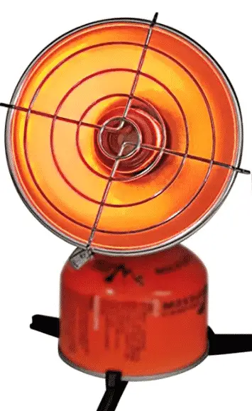 butane camping and backpacking heater.