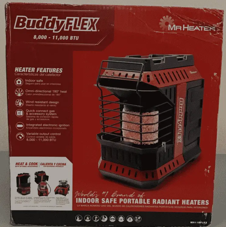 Buddy flex omnidirectional camping heater