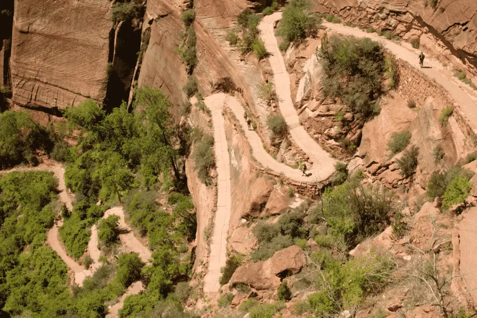 What are hiking switchbacks?