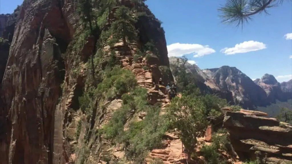 A short stretch of the angels landing trail. 
