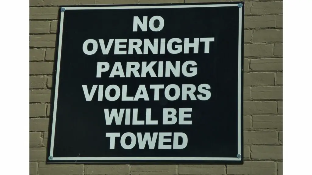 Rules banning overnight parking